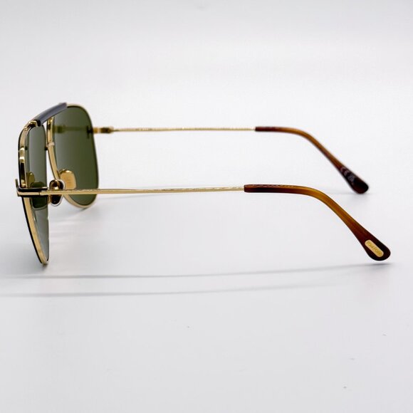 NEW TOM FORD BRADY TF1018 30N GOLD/GREEN FT1018/S 30N UNISEX SUNGLASSES TOM FORD - Picture 7 of 10